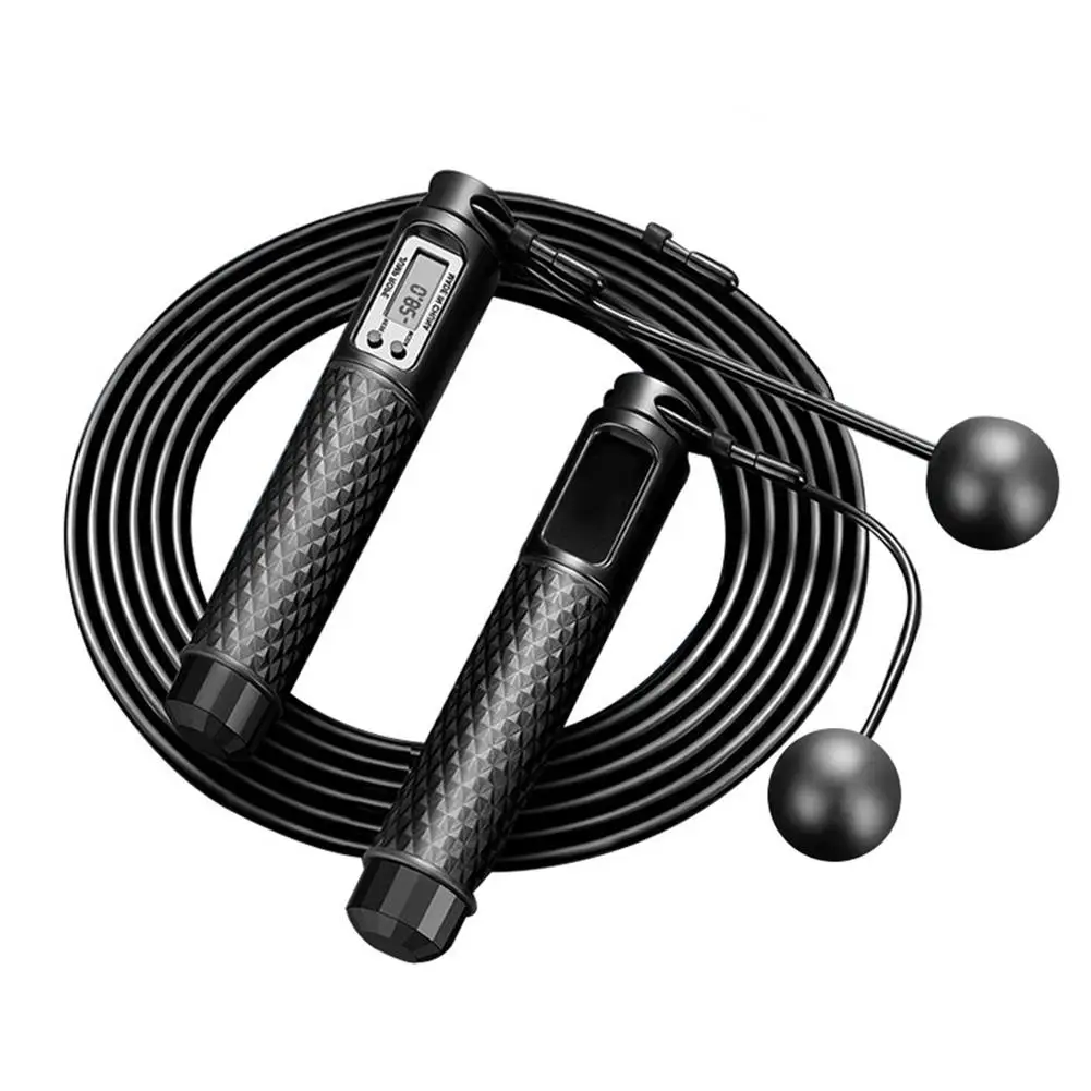 

Smart Skipping Rope Fitness Weight Ball Bearings Steel Indoor Sport Fitness Equipment Cordless Counting Digital Jumping Rope