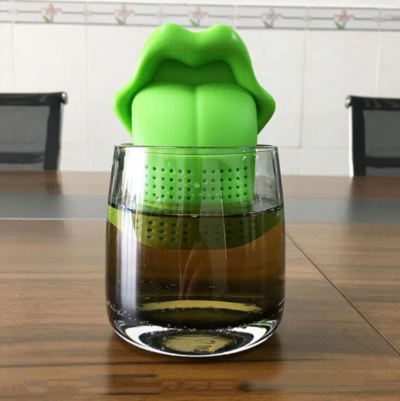 

Lips shape Tea Infuser Silicone House Mesh Tea Strainer Herbal Medicine Teapot Tea Set Accessories Kitchen Tools