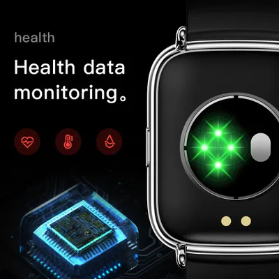 

Hot selling 1.69 big screen UM68T body temperature smart watch blood oxygen heart rate blood pressure waterproof exercise pedome