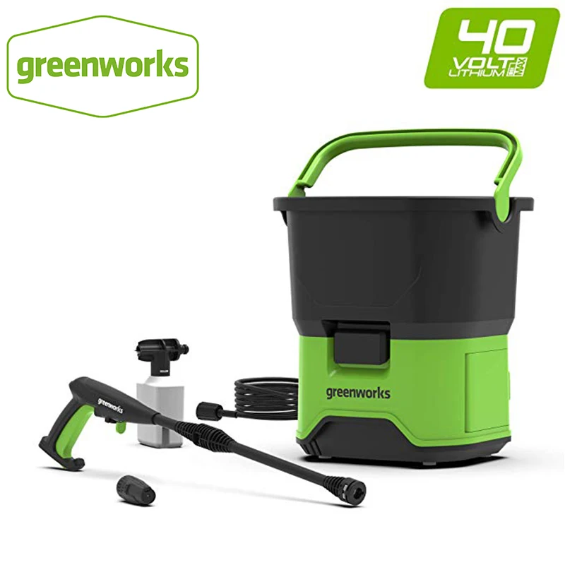 greenworks DC40 Pressure Washer cordless 40V Household Portable 70bar High Pressure Cleaner Machine with  battery