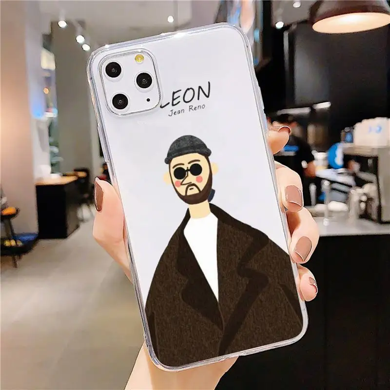 

Leon Matilda Natalie Portman Movie Phone Case Transparent soft For iphone 5 5s 5c se 6 6s 7 8 11 12 plus mini x xs xr pro max