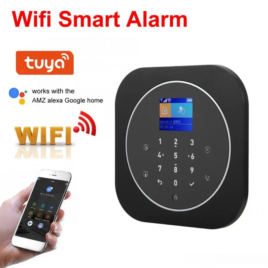 Комплекты систем сигнализации 100 дюйма TFT Wi Fi GSM беспроводная домашняя охранная