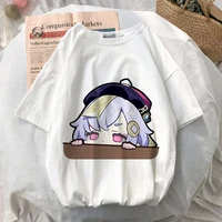 kawaii graphic short sleeve anime games genshin impact women t shirt female t shirts harajuku clothes oversized t shirt