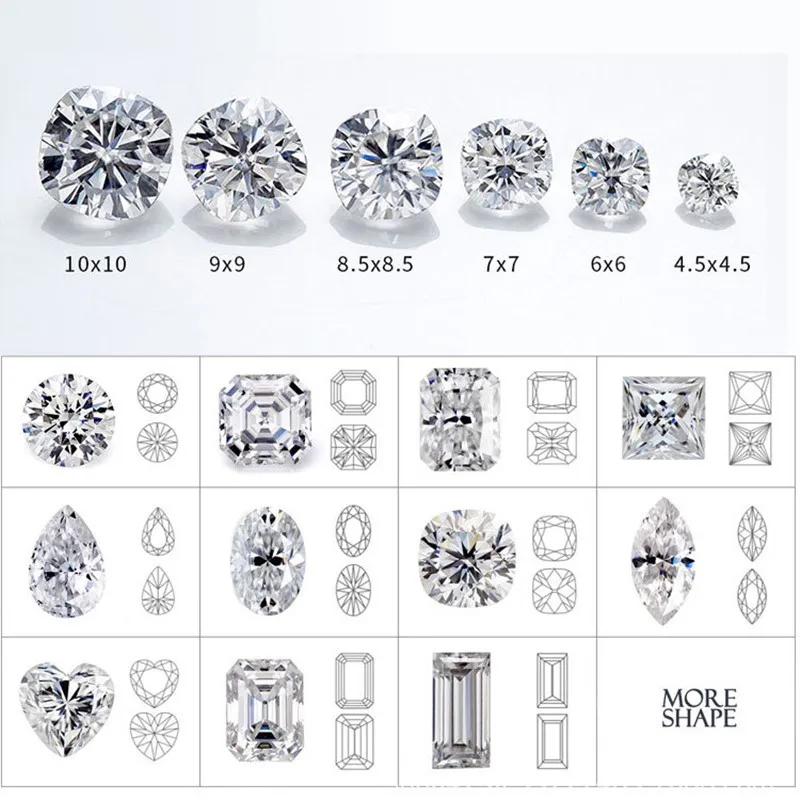 wholesale prices DVVS surper White color clarity 5x8mm-10x14 pear shape loose synthetic moissanites for jewelry making rings | Украшения и