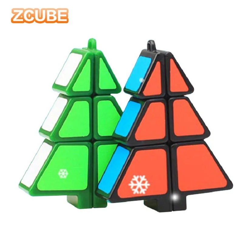 Новое поступление Zcube Рождественская елка магический куб 1*1*3 1x1x3 1x3 брелок антистрессовый умный милый куб подвесные украшения игрушки