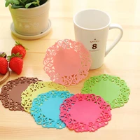 14 pcs thermal insulation antiskid silicone dining table placemat coaster kitchen accessories mat cup bar mug drink pads
