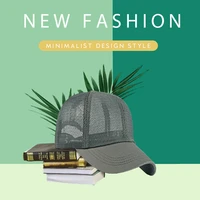 new summer hollow design mesh caps womens summer baseball cap men outdoor solid color sun hat adjustable breathable fashion cap
