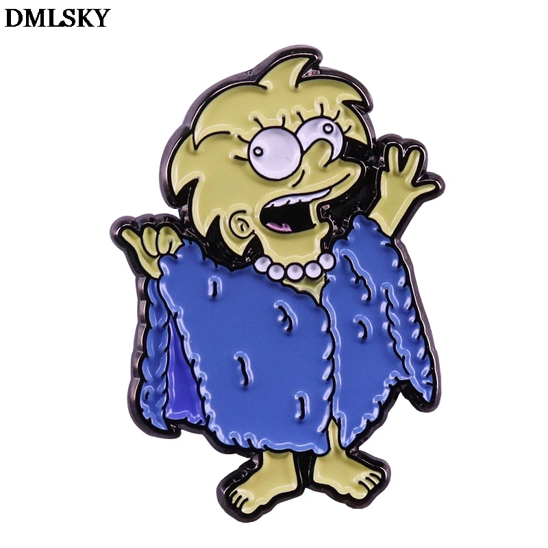 

DMLSKY Art Funny Enamel Pins and Brooches for Women Men Lapel pin backpack bags badge Collection Gifts M4607