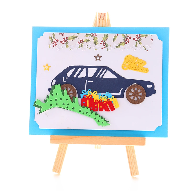 Naifumodo Car Christmas Tree Dies Metal Cutting New 2019 for Card Making Scrapbooking Embossing Cuts Craft | Дом и сад