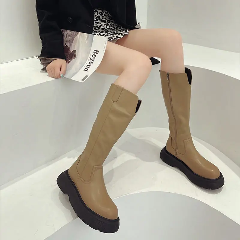 

Autumn NewWomen's Shoes Women's Boots Boots Round Toe Sexy Thighs High Heels High Rubber Lolita Over The Knee Boots Casual Boots