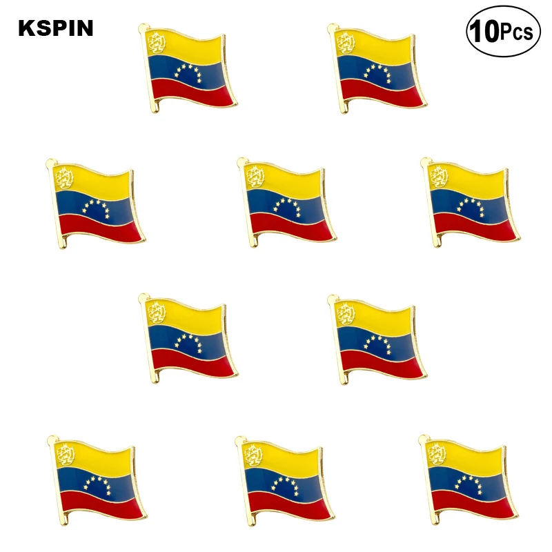 10 шт./партия брошь в виде флага Венесуэлы|Значки| |