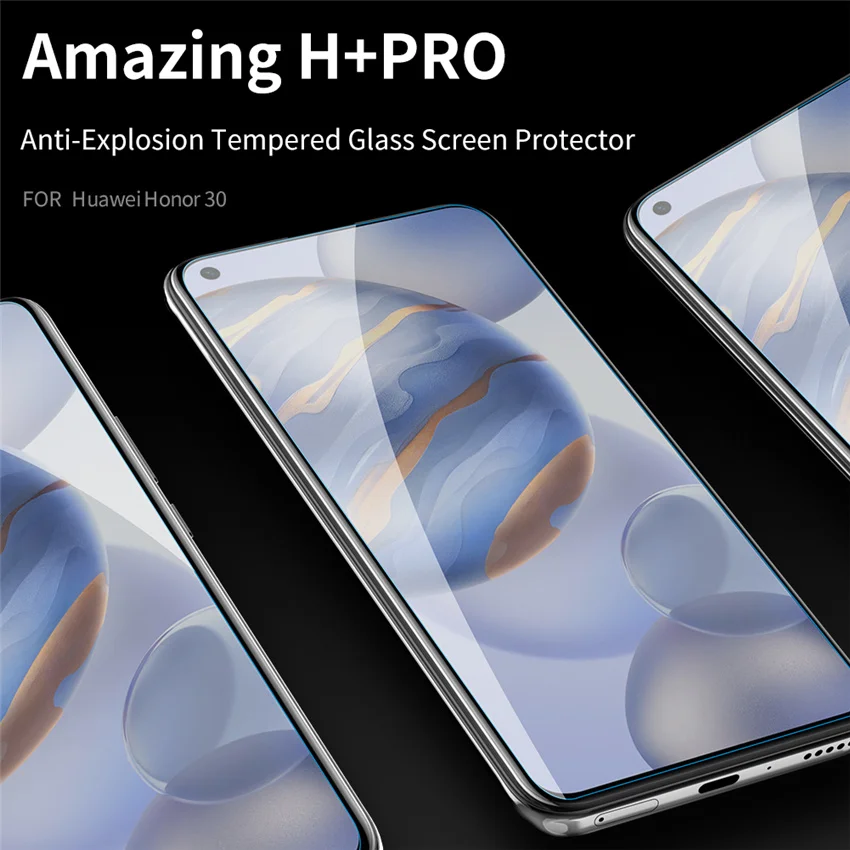 

For Huawei Honor 30 Tempered Glass NILLKIN Amazing H+Pro Resistant 2.5D Tempered Glass Screen Protector For Huawei Honor 30