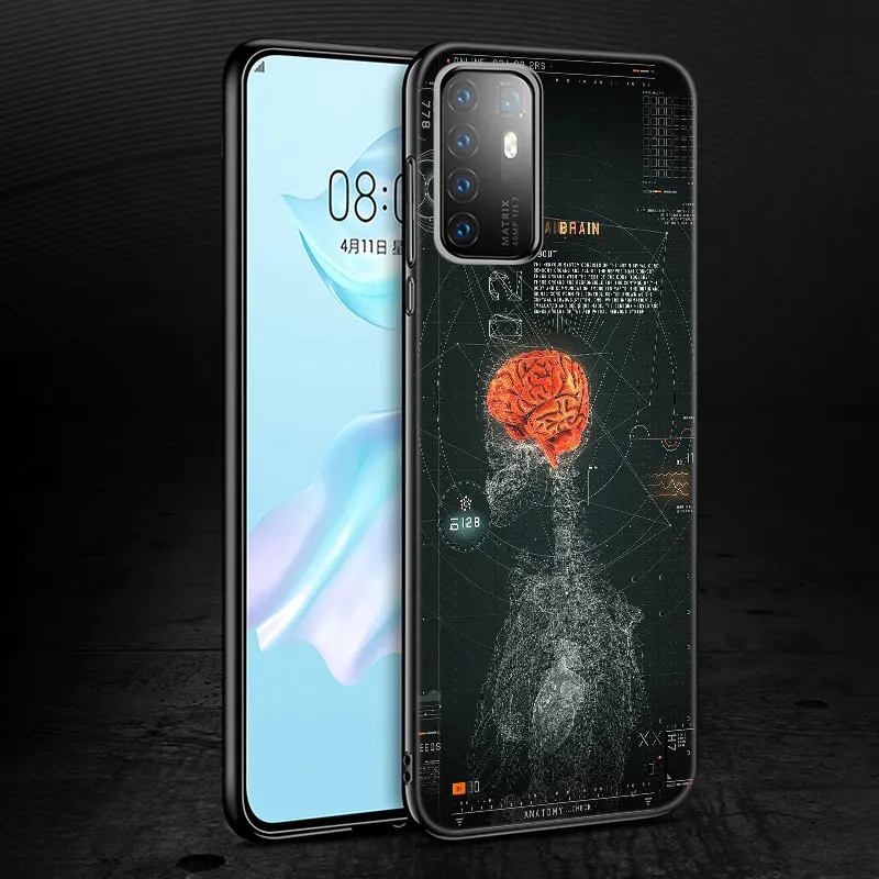 Чехол с человеческим анатомическим органом для Huawei P20 P30 P40 P50 Pro P8 P9 P10 Lite 2017 P Smart Z S