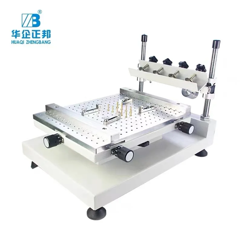 

Precision manual screen printing station