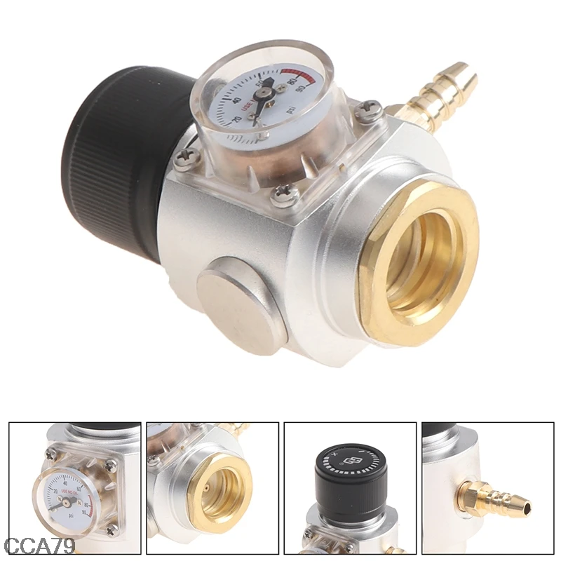 

CO2 Mini Gas Regulator Charger Kit 0-90 PSI corny cornelius keg