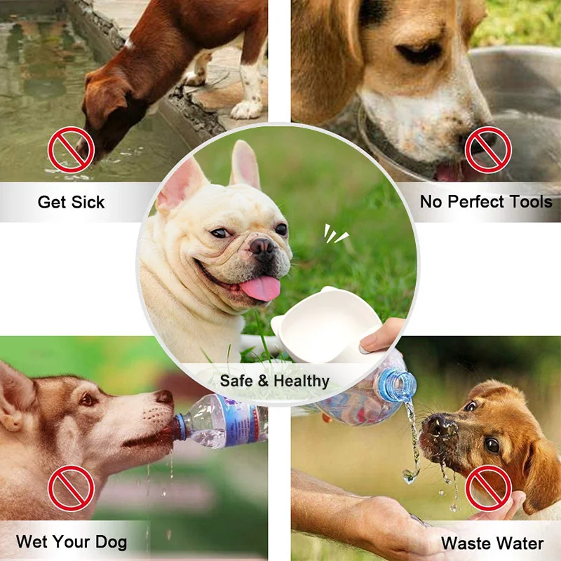 Portable Dog Water Bottle For Small Large Dogs Outdoor Travel Pet Drinking Bowl Cat Drinker Feeder Dispenser Product | Дом и сад