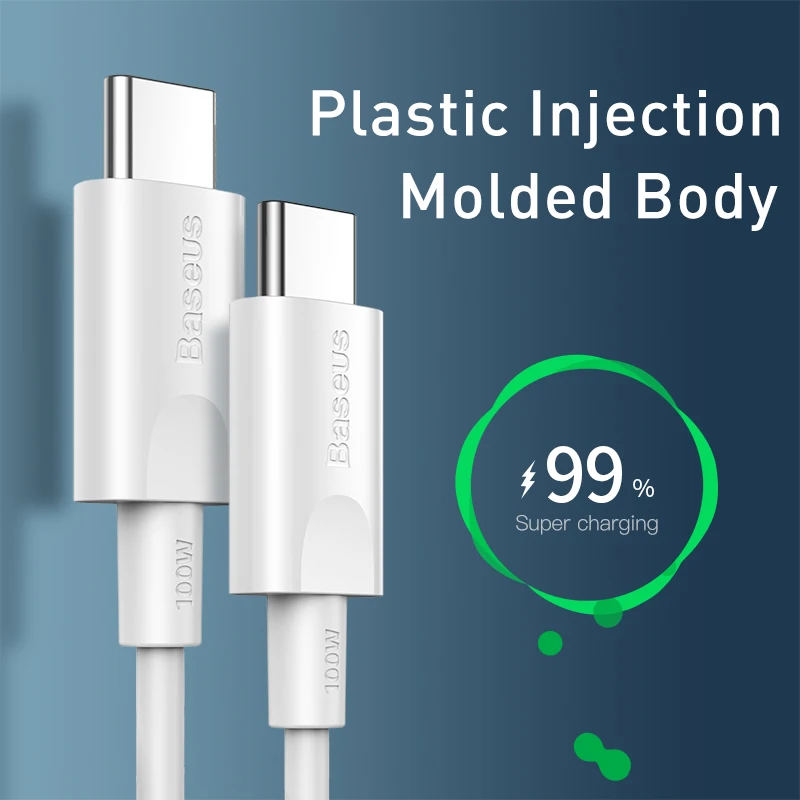 Кабель Baseus 100 Вт Type C кабель Quick Charge 3 0 USB для быстрой зарядки Samsung S20 Xiaomi mi 10 5A C|Кабели