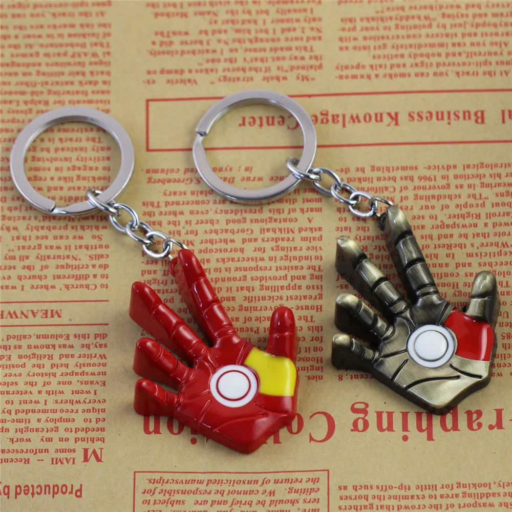 

Disney Marvel Legends Avengers Wholesale Keychain New Films Iron Man Palm Key Chain Zinc Alloy Pendant Keyring