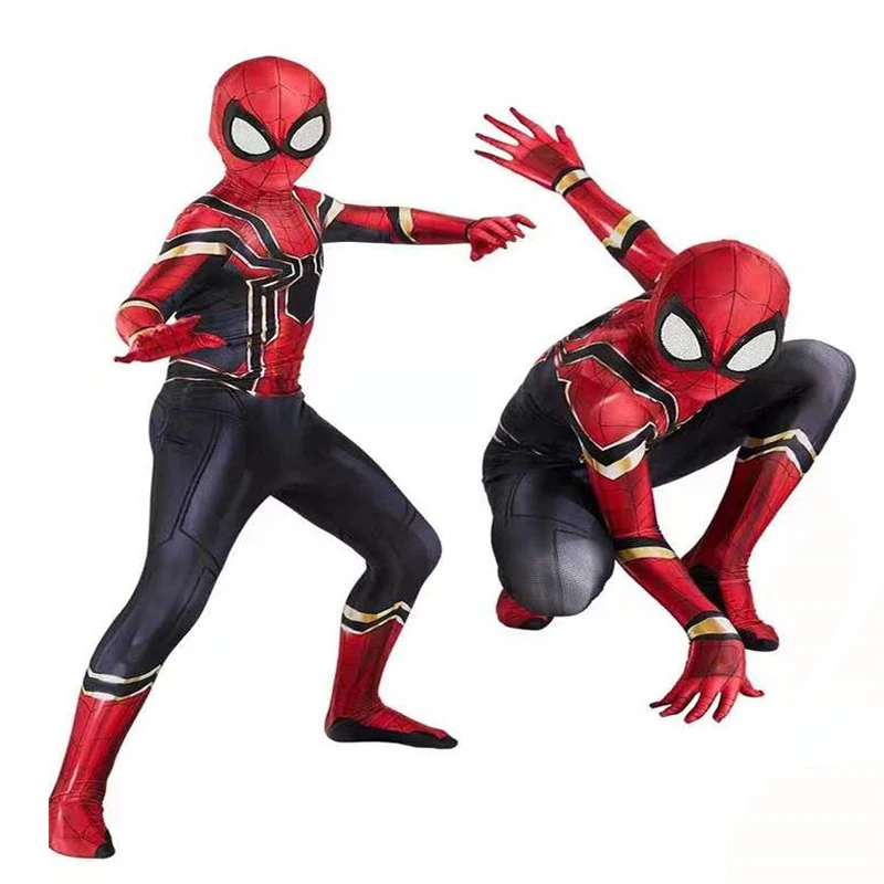 

15 styles Spiderbay Man Cosplay Amazing Spidermans Halloween Costume Peter Parker Zentai Suit Superhero Bodysuit For Kids Adult