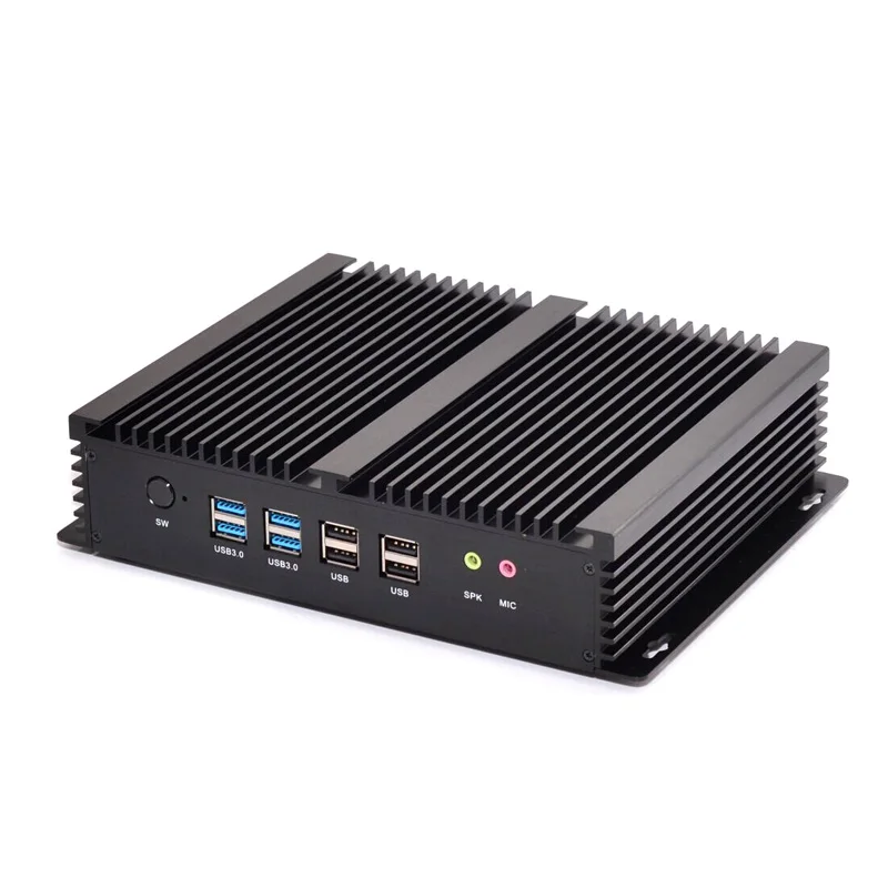 Bestellen Eip Desktop 2Gigabit Lan 6com Fanless Mini Pc Core I3 4010U/i5 4200U/i7 4500U Verwendung Als Multimedia Industrie KTV Finanz Win Linux