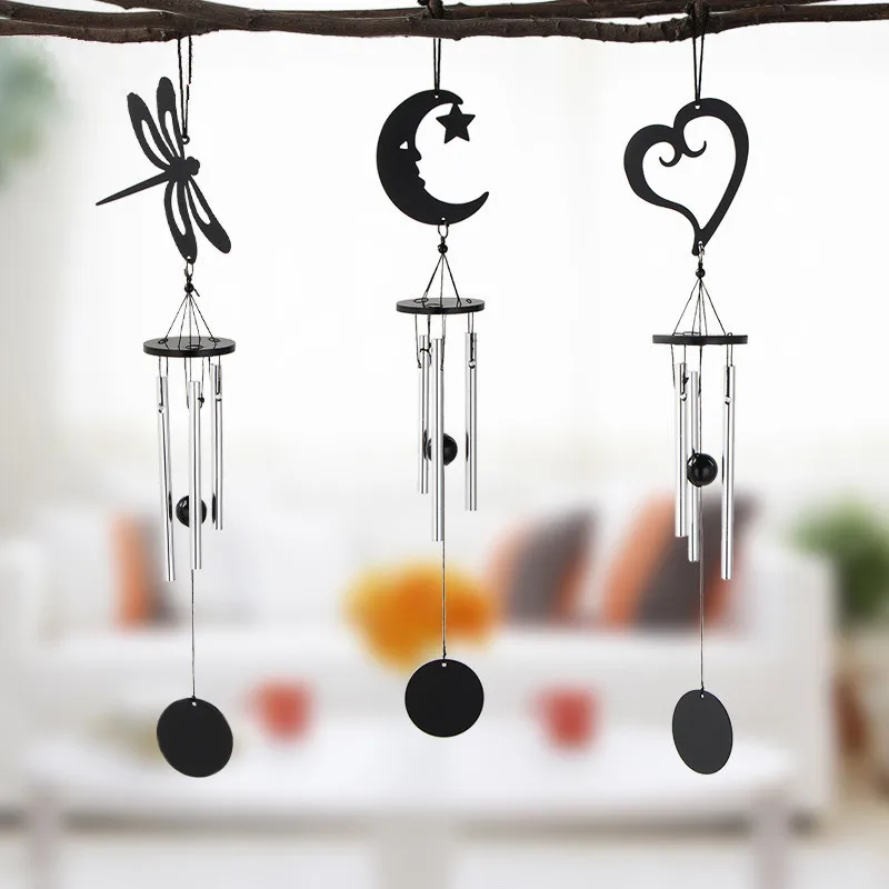 Ветряные колокольчики металлические полые алюминиевые 3 трубки любовь ангел