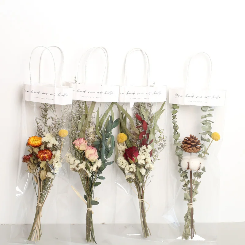 

Best Send Birthday Gift To Friend Lover Grass Eucalyptus Daisy Dried Bouquet Exquisite Shooting Decoration Home Packaging Props