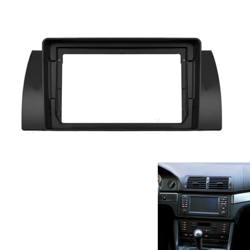 9-дюймовая Автомобильная облицовка, облицовка для магнитных рам, наборы автомобильных рамок DVD, приборной панели для магнитных дисков E53 ...