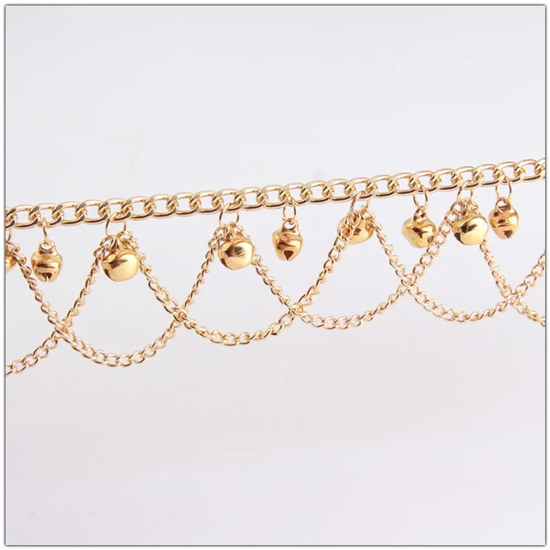 Новые модные женские туфли с кисточками цепи колокола ножной летние пикантные