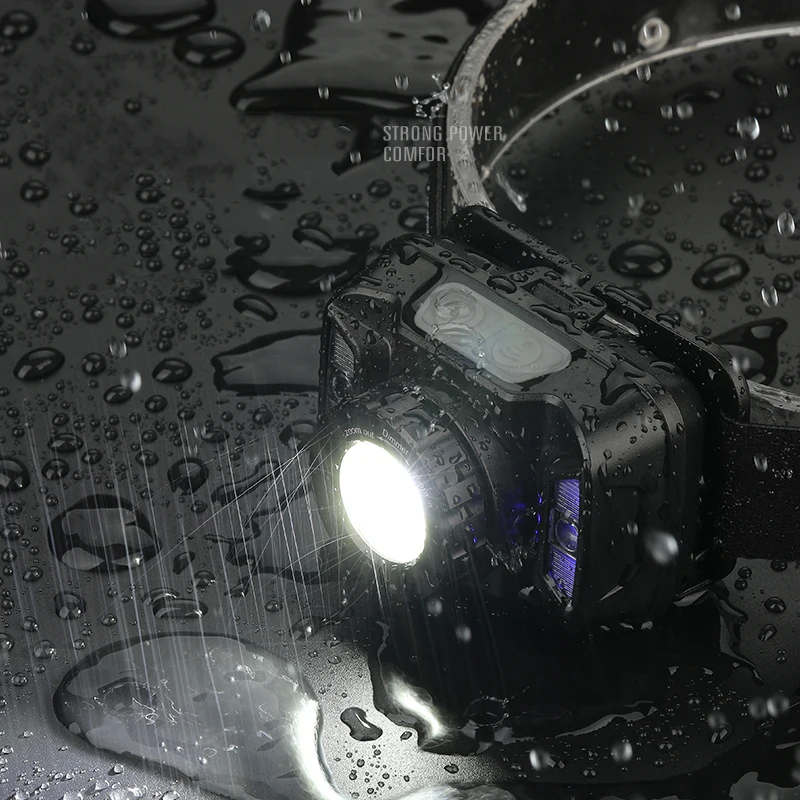 

Supfire LED Headlamp Camping Portable Headlight 1500lm mini USB Charging Fishing Head Light HL18 Zoom Flashlight on the head 5W