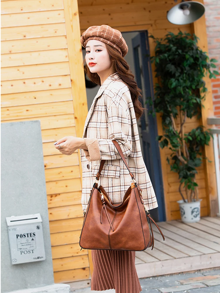 

New Hot Sale Large Volume Fashion Lady Casual Tote Pu Leather Hand Bags Women Shoulder Handbags for Female