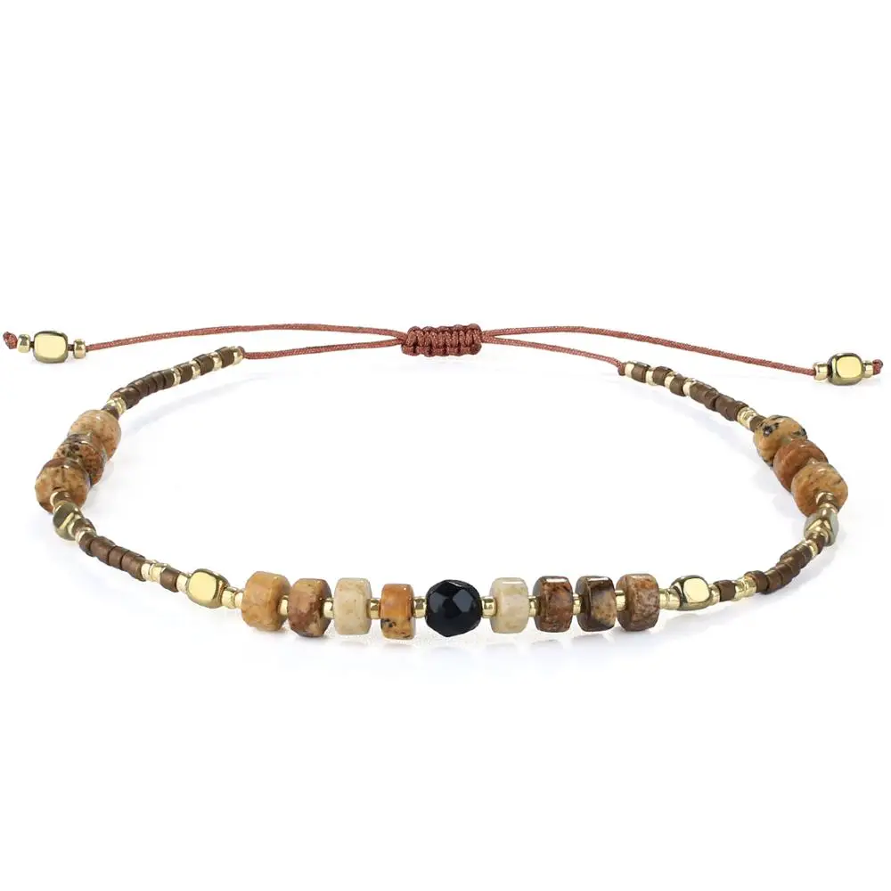 

KELITCH Charm Bracelets Women Jewelry Boho Handmade Natural Stone Beads Bracelets Fashion Bangles Jewelry 2020