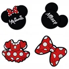 1 шт. милый Дисней Микки Маус крокодил подвески аксессуары для обуви милые украшения для мальчиков девочек женщин ПВХ значки подарки оптовый набор каваи Минни мультяшный стиль Дональд Дак пряжки сандалии булавки DIY зн