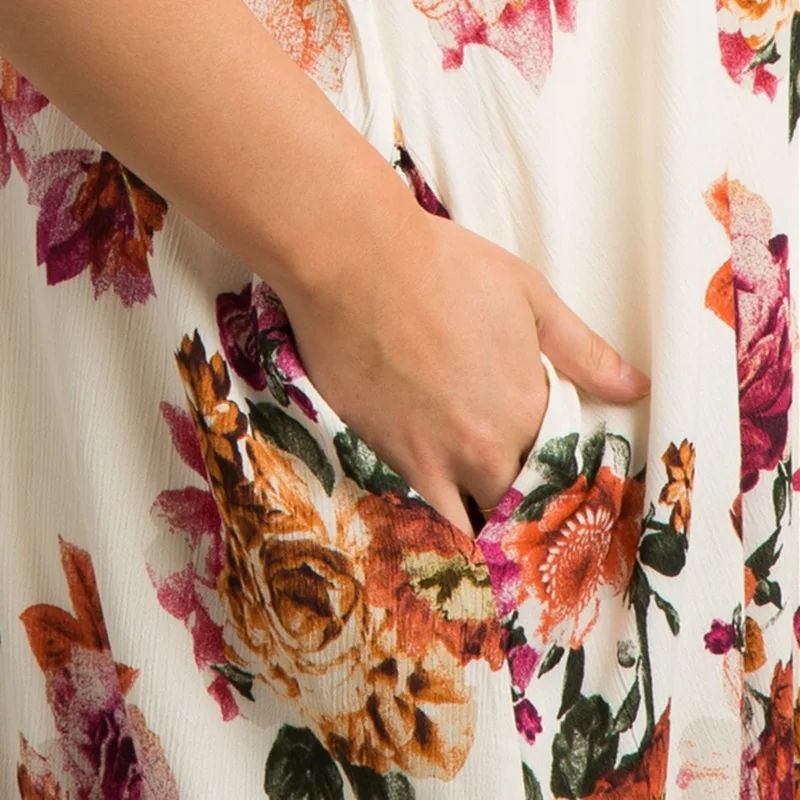 

2021 Spring Summer Floral Maternity Clothes Print Maxi Dresses Resort style Sling Dress for Pregnant women Q0212