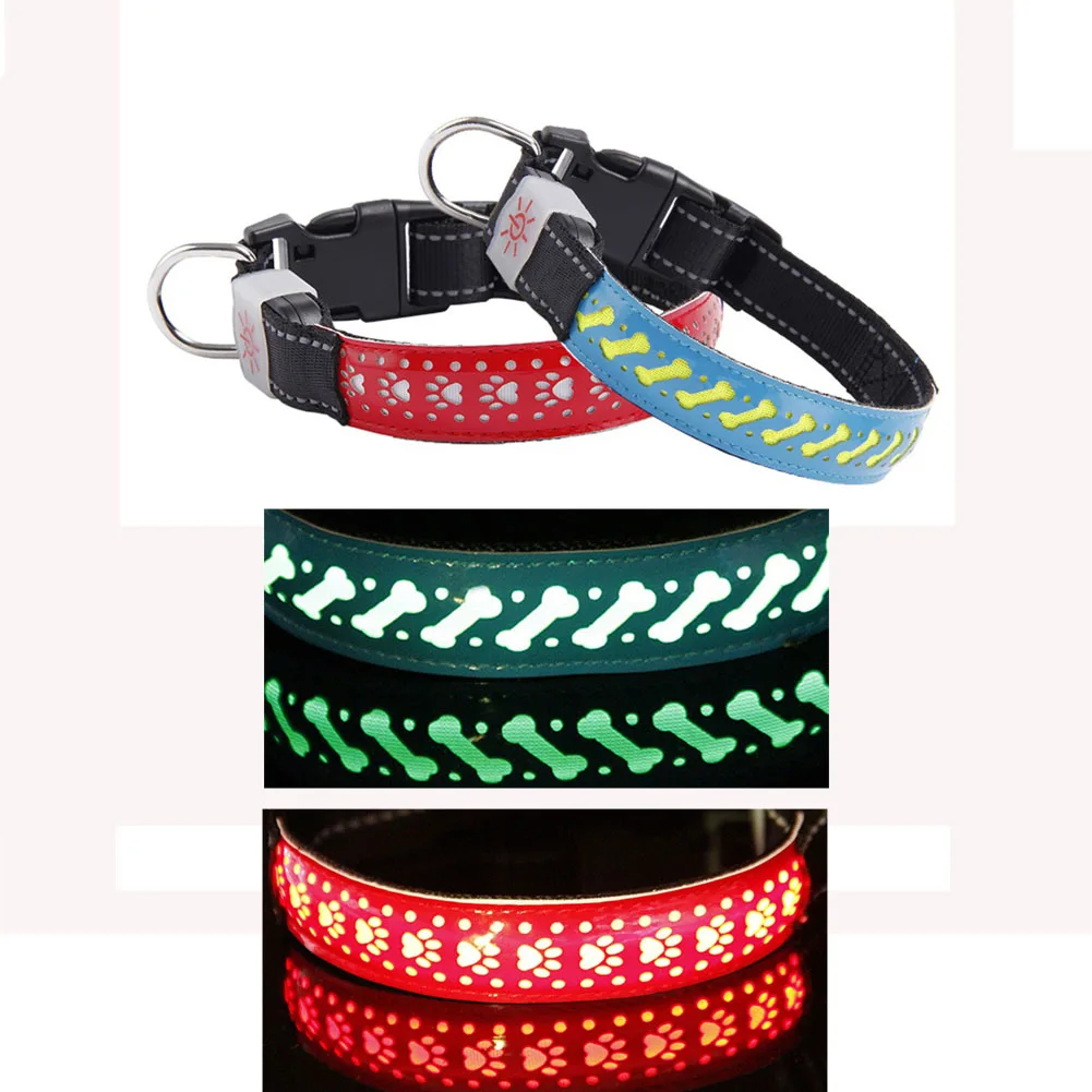 СВЕТОДИОДНЫЙ мигающий ошейник для собак зарядка через USB светящийся домашних