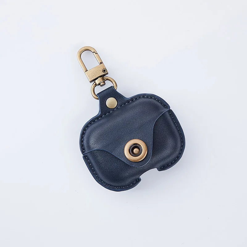 Genuine Leather Headphone Case for Apple AirPods Pro Retro Nano Pattern Headphone Case for Airpods 3 Wireless Earphone images - 6