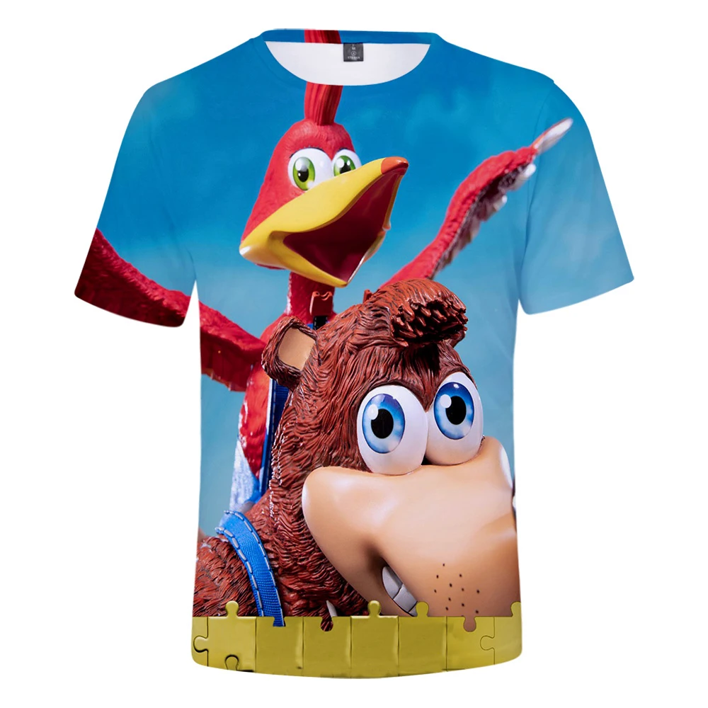 

High Quality Banjo Kazooie 3D T shirt Men/Women Harajuku Fashion Anime T-shirt 3D Print Banjo Kazooie Men's T-shirts Top