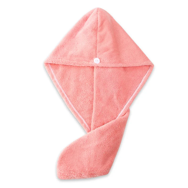 

Hair Drying Hat Cute Female Coral Fleece Thickening Quick-drying Absorbent Triangle Hat