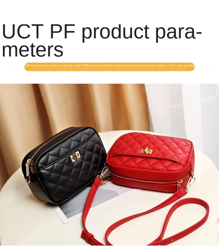 

Female Bag 2021 Fashion Trend Single Shoulder Bag Rhombic Chain Bag Female Korean Lady Messenger Bag