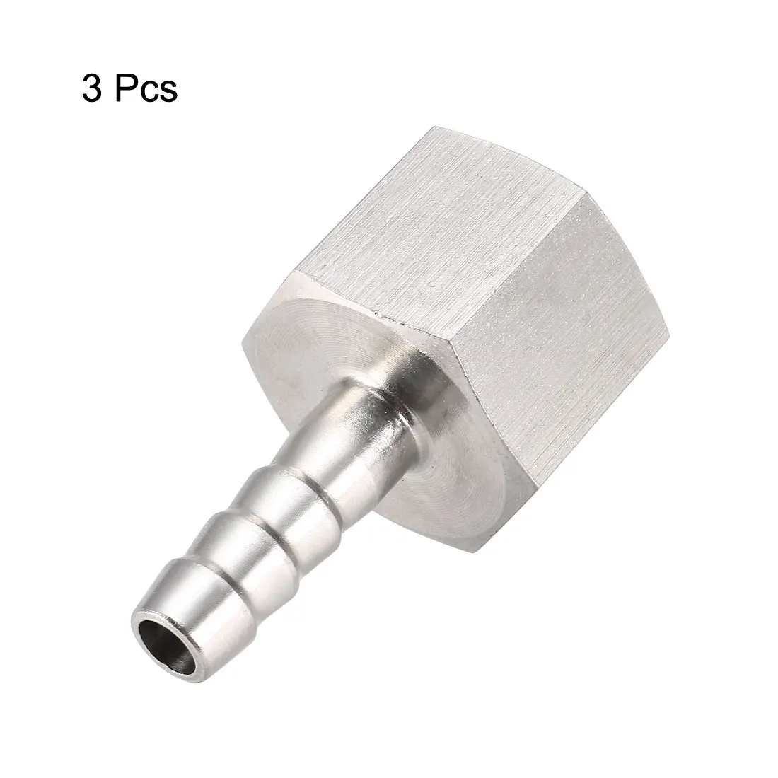 

uxcell 3pcs Stainless Steel Barb Hose Fitting Connector Adapter 8mm Barbed X G1/2 Female Pipe