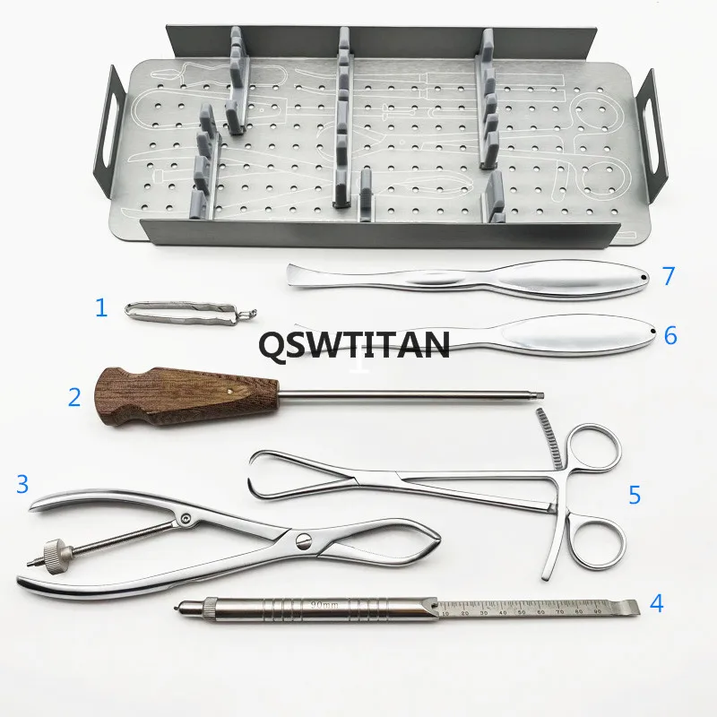 Kit de instrumentos ortop&eacute;dicos para extremidades inferiores, caja de equipo de montaje r&aacute;pido para u&ntilde;as, hueso de Tibia, para mujer-2