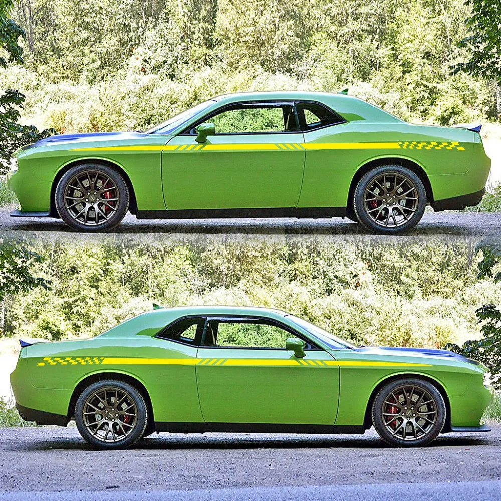 

2pcs 260cmx5.5cm Long Stripe Car Stickers Funny Auto Vinyl Film Side Body Decals Car DIY Styling Stickers Car Tuning Accessories