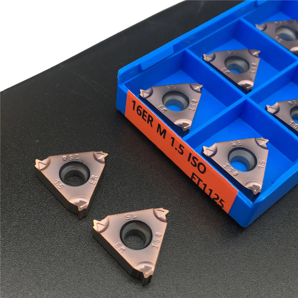 

16ER M 1.5 ISO FT1125 Thread Turning Tools Carbide insert Lathe cutter Tool Tokarnyy turning insert