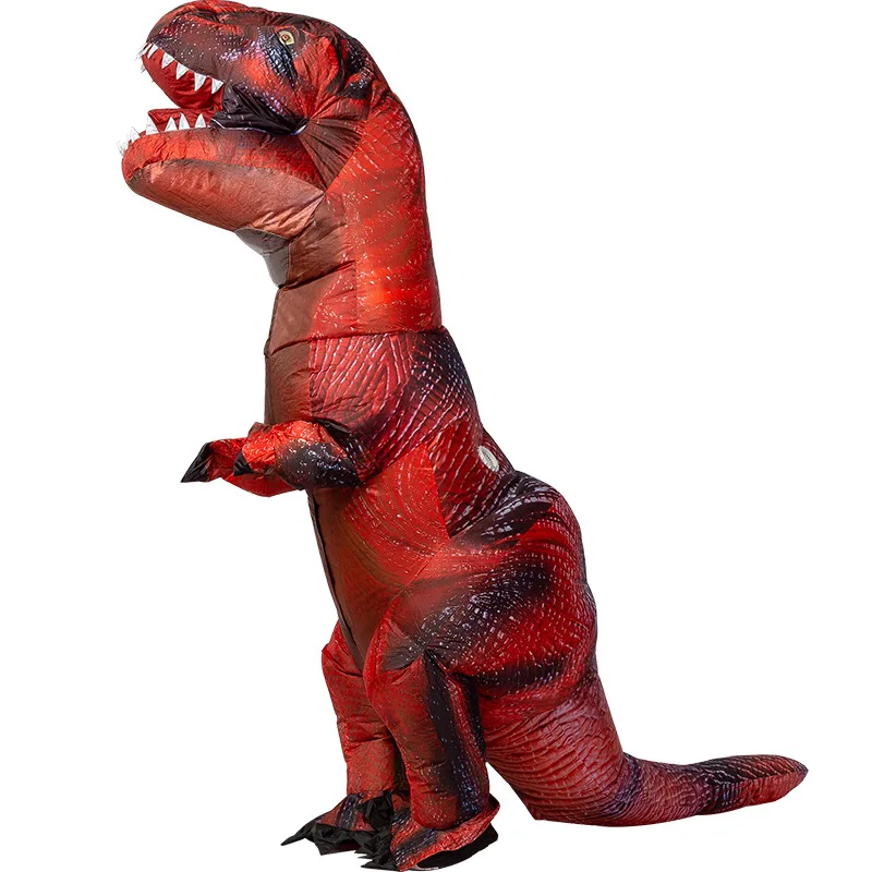 

Inflatable Costume Red Dinosaur Costumes Grey T REX Blow Up Fancy Dress Mascot Dragon Cosplay Costume For Men Women Cartoon