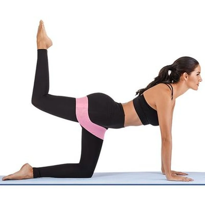 

Эластичная лента для занятий йогой, красивое кольцо для бедер, Нескользящая лента для бодибилдинга, эластичная лента для приседаний и подтя...