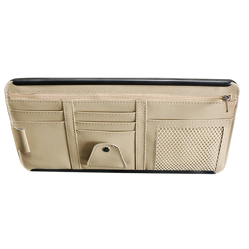 Автомобильный солнцезащитный козырек очки Билл ручка Бизнес держатель для карт