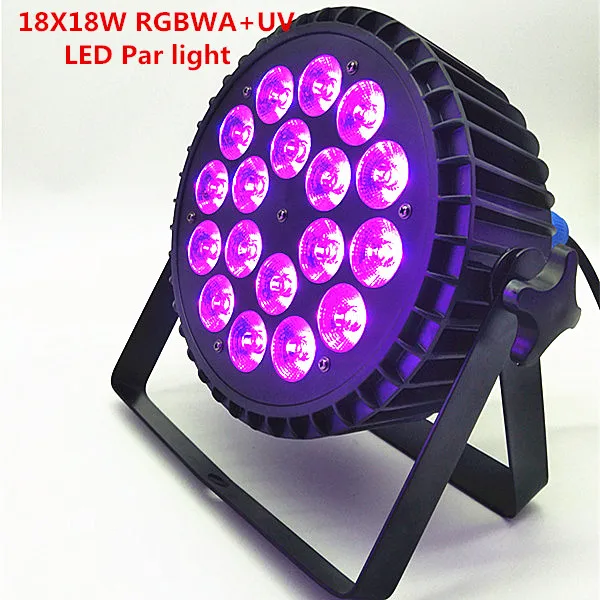 2 шт. 18x18 Вт 6 в 1 LED Par Light RGBW полноцветная панель света dmx512 сценический свет KTV диско