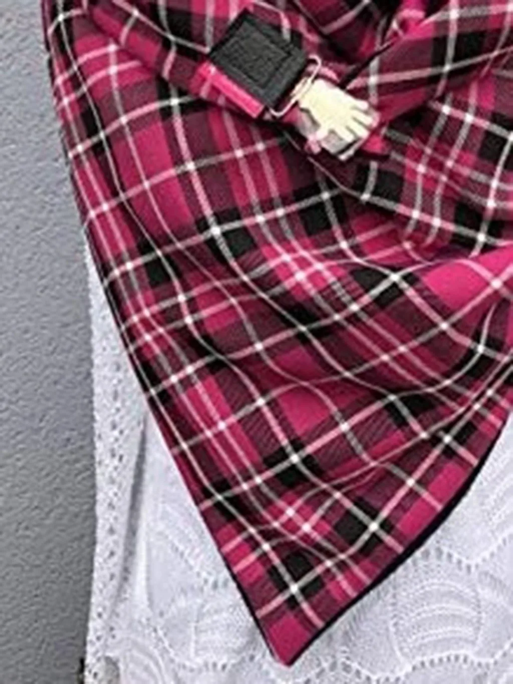 

40#Winter Fashion Women Scarves Plaid Printing Button Soft Wrap Casual Warm Scarves Shawls Elegant Comfortable Leisure Scarf