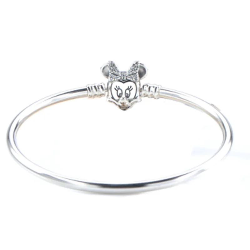 

Amaia Valentine TOP SALE Authentic 100% 925 Sterling Silver Lovely Minnie Original Bangle & Bracelet For Girlfriend