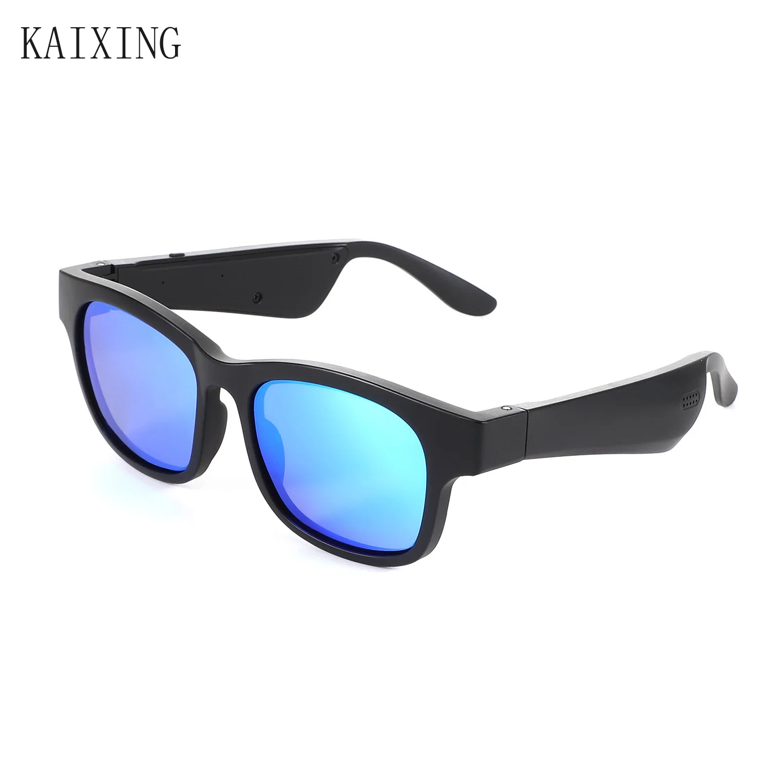 저렴한 KAIXING-스마트 골전도 블루투스 오디오 선글라스, 편광 나일론 TR90 프레임 남성용 선글라스 무선 음악 안경