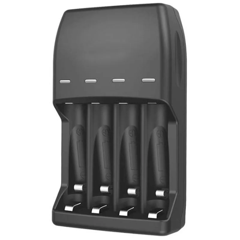 4 Bay AA AAA зарядное устройство Смарт для аккумуляторов мини кабель без
